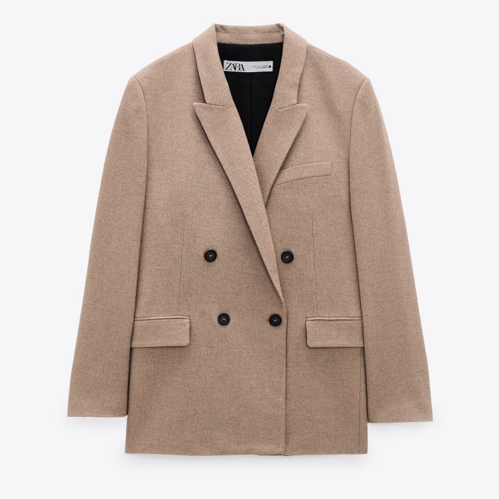 Zara Oversized Wool Blend Blazer size Small